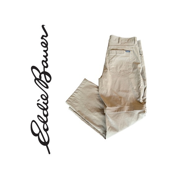 EDDIE BAUER Cargo Pants Mens
36x30 Convertible‎ Shorts BESTCREW - Picture 1 of 7